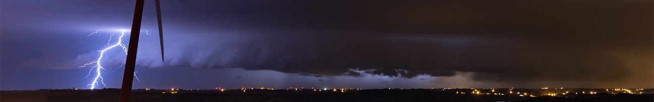 Arcus venteux et électrique le 14 juillet 2018